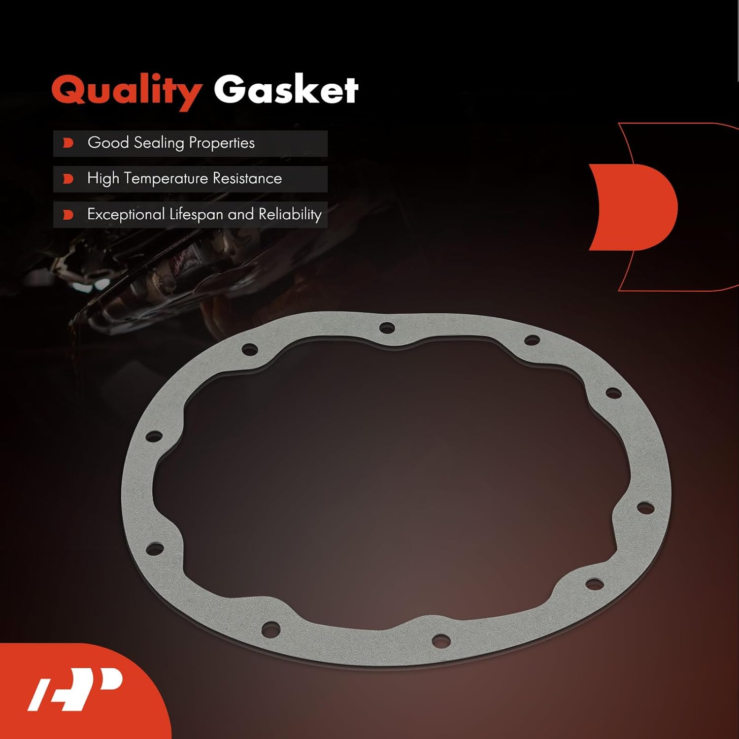 A-Premium Rear Differential Cover with Gasket & Bolts & Drain Plug Compatible with Jeep Grand Cherokee 93-04, Wrangler 87-95 97-06, Cherokee 84-01, Comanche 86-92, Wagoneer 84-90, Dana 35 Only