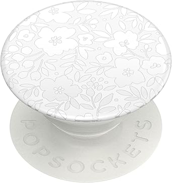PopSockets Adhesive Phone Grip, Holder, Phone Stand, Flower - Blanc Fresh