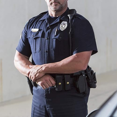 Miniatura 7 de Cinturón de servicio táctico, cinturón táctico para guardia de seguridad, cinturón de seguridad militar de nailon ajustable