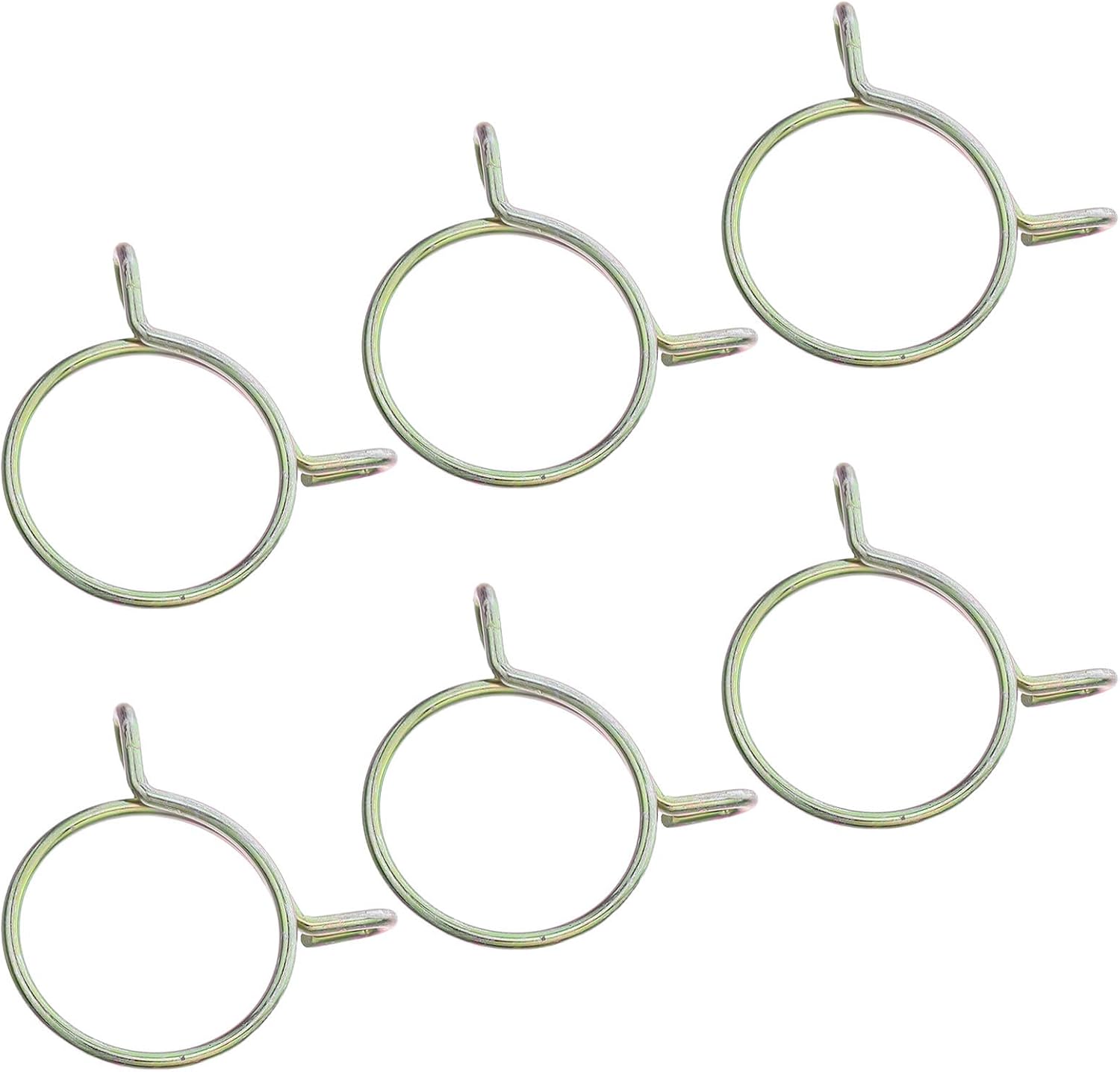 Heavy Duty Metal Hose Clamps to Prevent Movement and Maximize Planting Success 6pcs 3.5cm Aperture Steel Spring Clamps for Agricultural Seeder Tubes for Field Maintenance