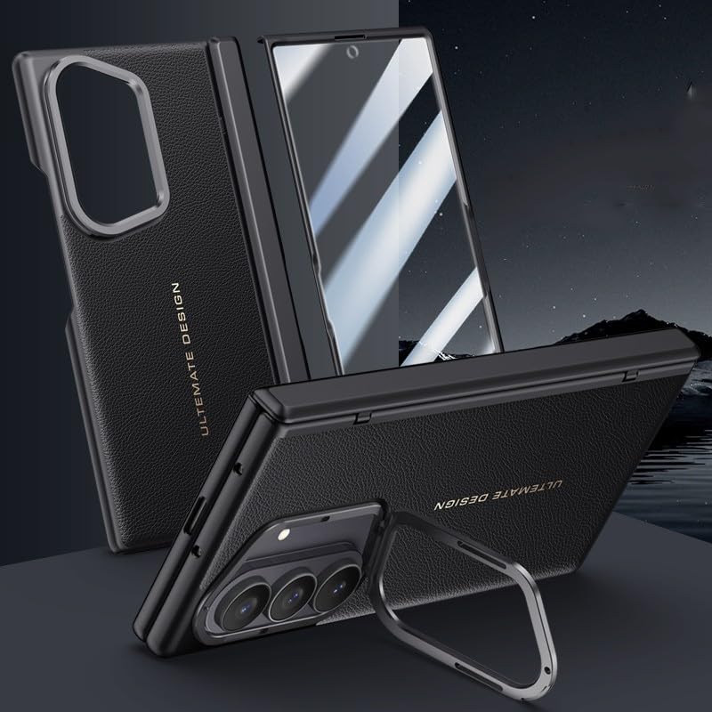 Coque Galaxy Z Fold 5 pailletée noire idéale pour vos soirées chic