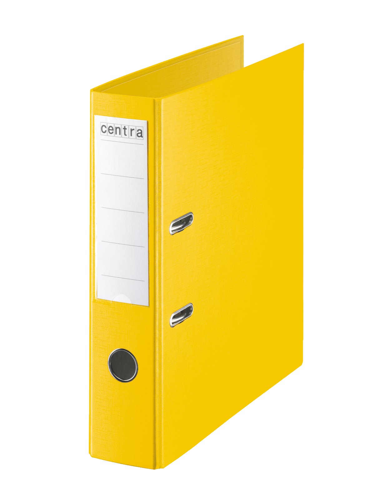 Centra 75 mm A4 Plastic Lever Arch File - Yellow, Pack of 10