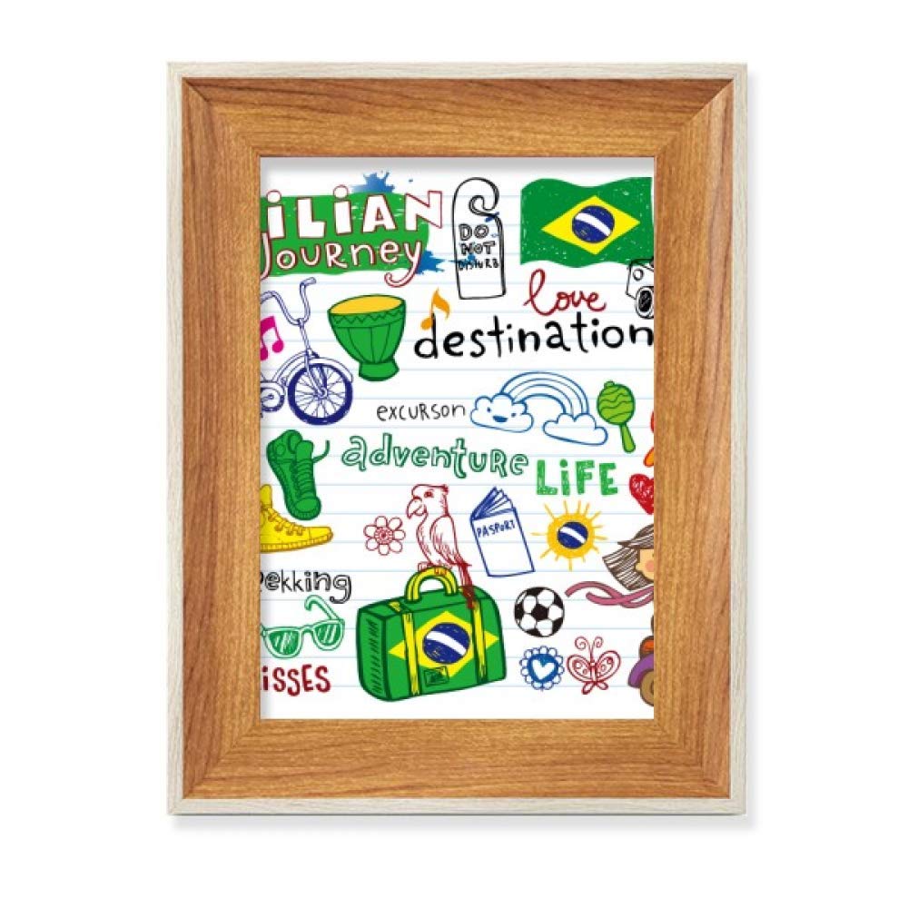 Cadre photo en bois cadeau de voyage idéal pour amateurs de peinture