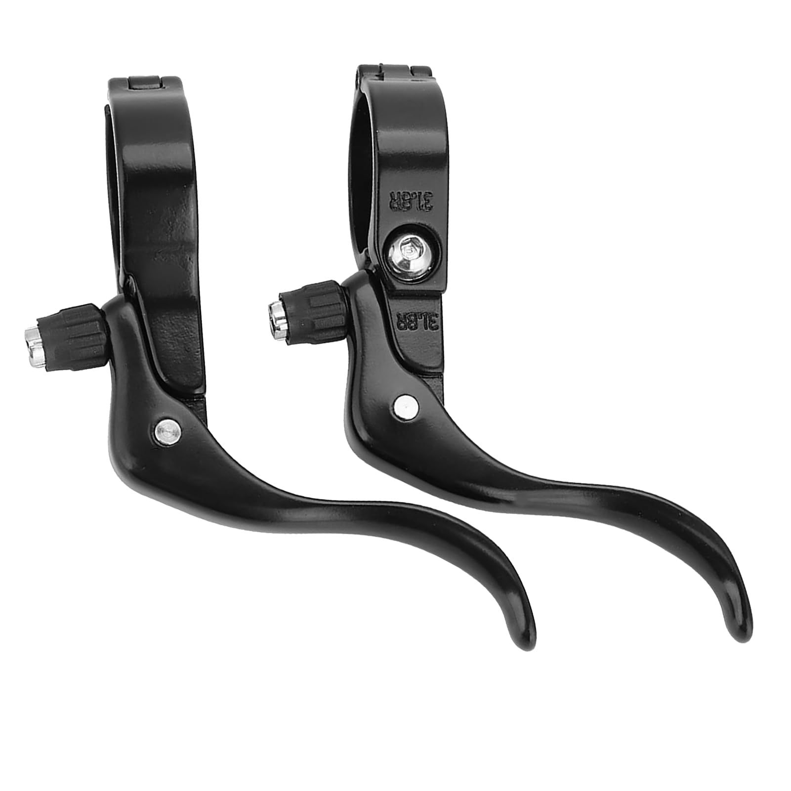 Denash Leva Freno da 31,8 Mm Leva Freno Bicicletta, Leve Freno Mano Sinistra Destra Manubrio Freno Bicicletta, Manubrio da 31,8 Mm per Bici da Strada (BLACK)