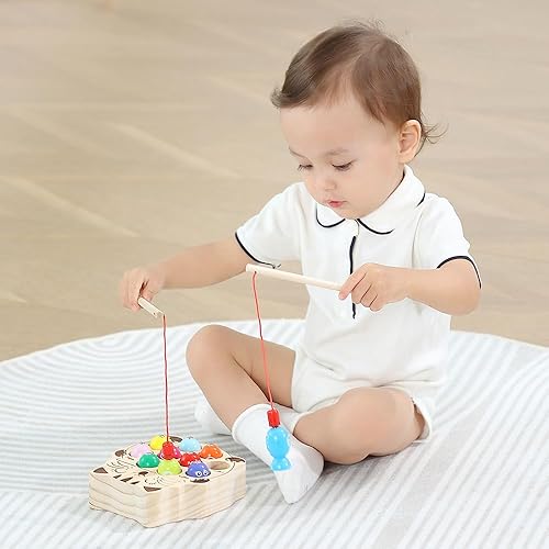 Miniatura 2 de Juguete Montessori de madera para niños de 1, 2, 3 años, educativa preescolar, coordinación de ojos y manos, juguete de aprendizaje para niños