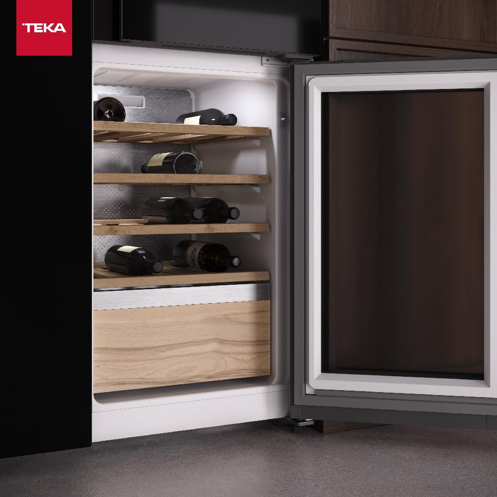Teka Frigorífico Americano Side by Side con Vinoteca, Motor Inverter, Full No Frost, 548L, RLF 85950 GBK