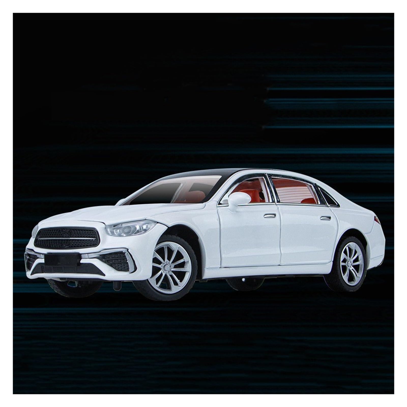 BANKOTO Diecast Car 1:24 For Benz C260L Alloy Car Model Diecast Collect Hobby Decoration Collectible Model(White)