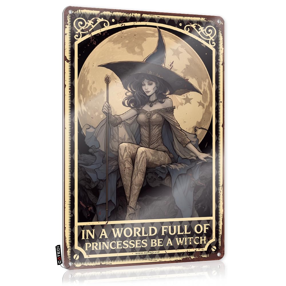 Targa Metallica Schilderkreis24 - In A World Full Of Princesses Be A Witch