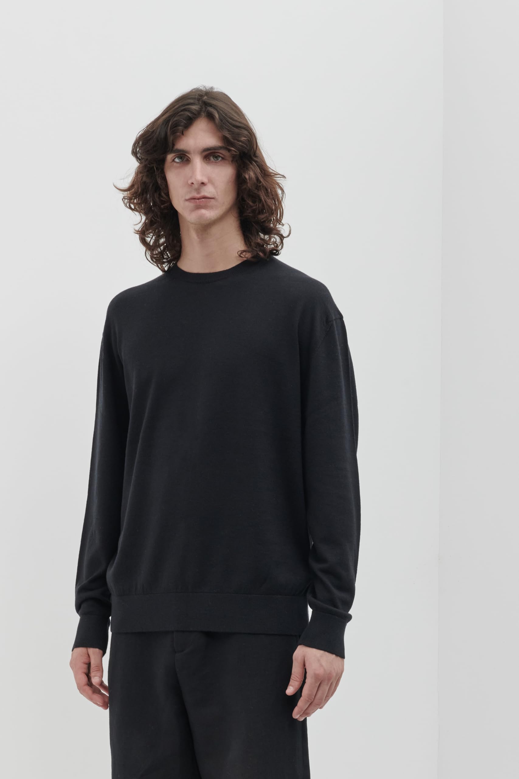 Diana Studio - Girocollo in Lana Merino Extrafine e Cotone Organico, Uomo, Maniche Lunghe, Casual Fit