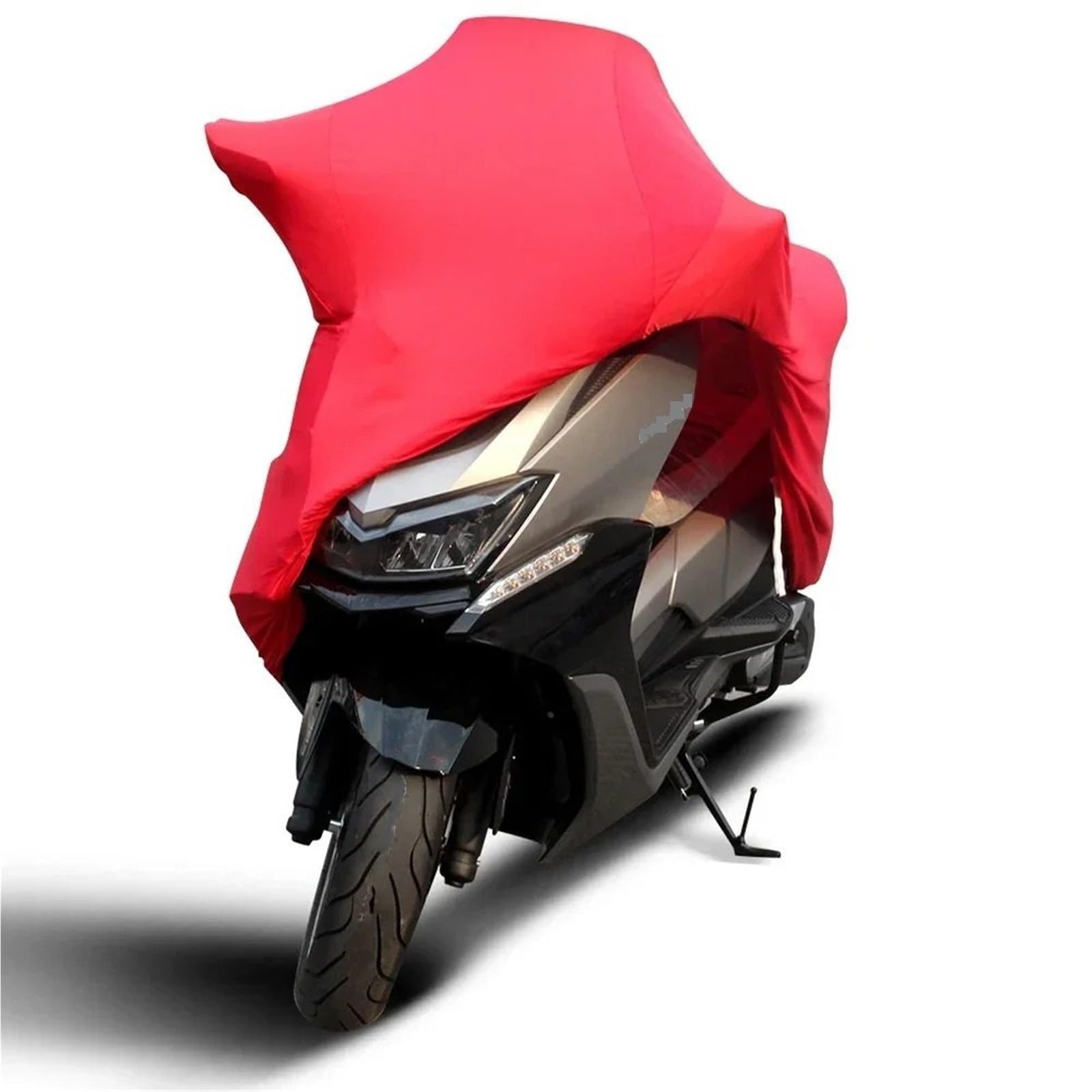 Wodoodporny pokrowiec na motocykl Pokrowce na motocykle Osłona ochronna UV Motor Scooter Bike Osłona pyłoszczelna Wewnątrz, na zewnątrz Elastyczna tkanina pokrywa samochoduwodoodporna(Red,M for 160-18