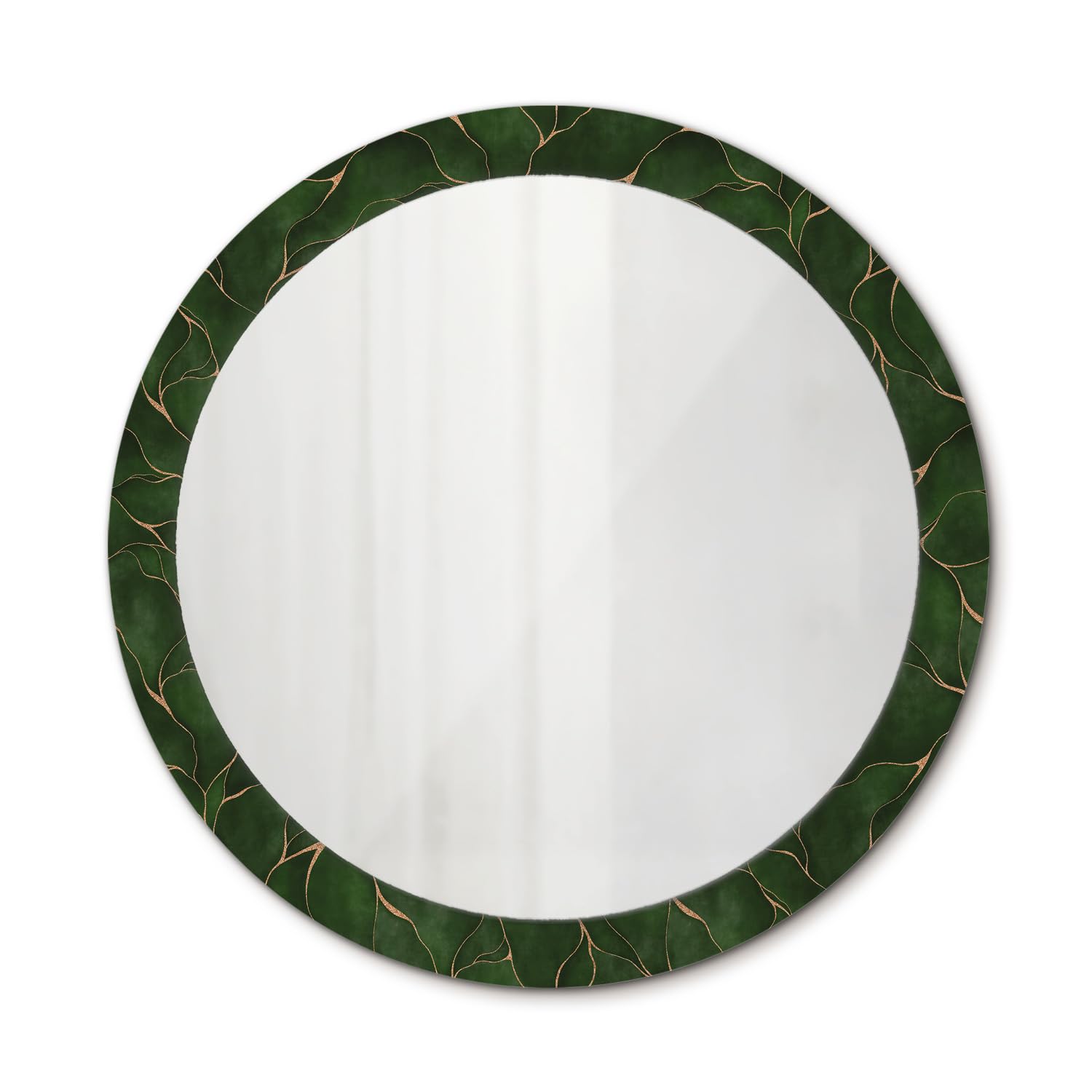 Miroir suspendu feuille abstraite pour créer une atmosphère douce dans la chambre à coucher