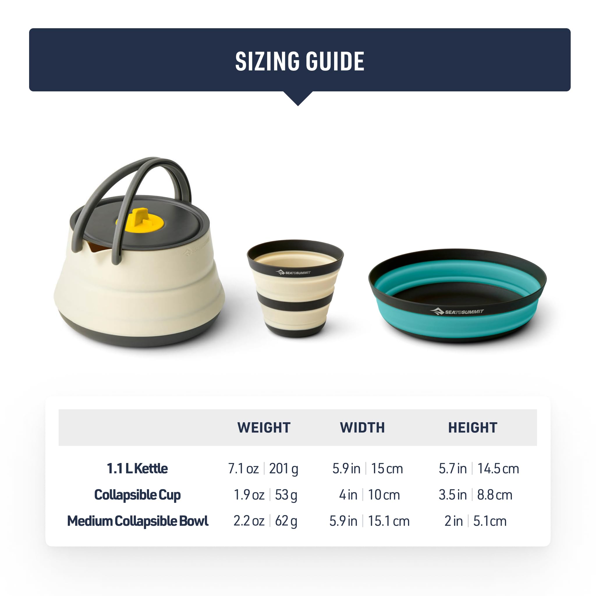 Sea to Summit Frontier Ultralight - Set da cucina pieghevole con bollitore