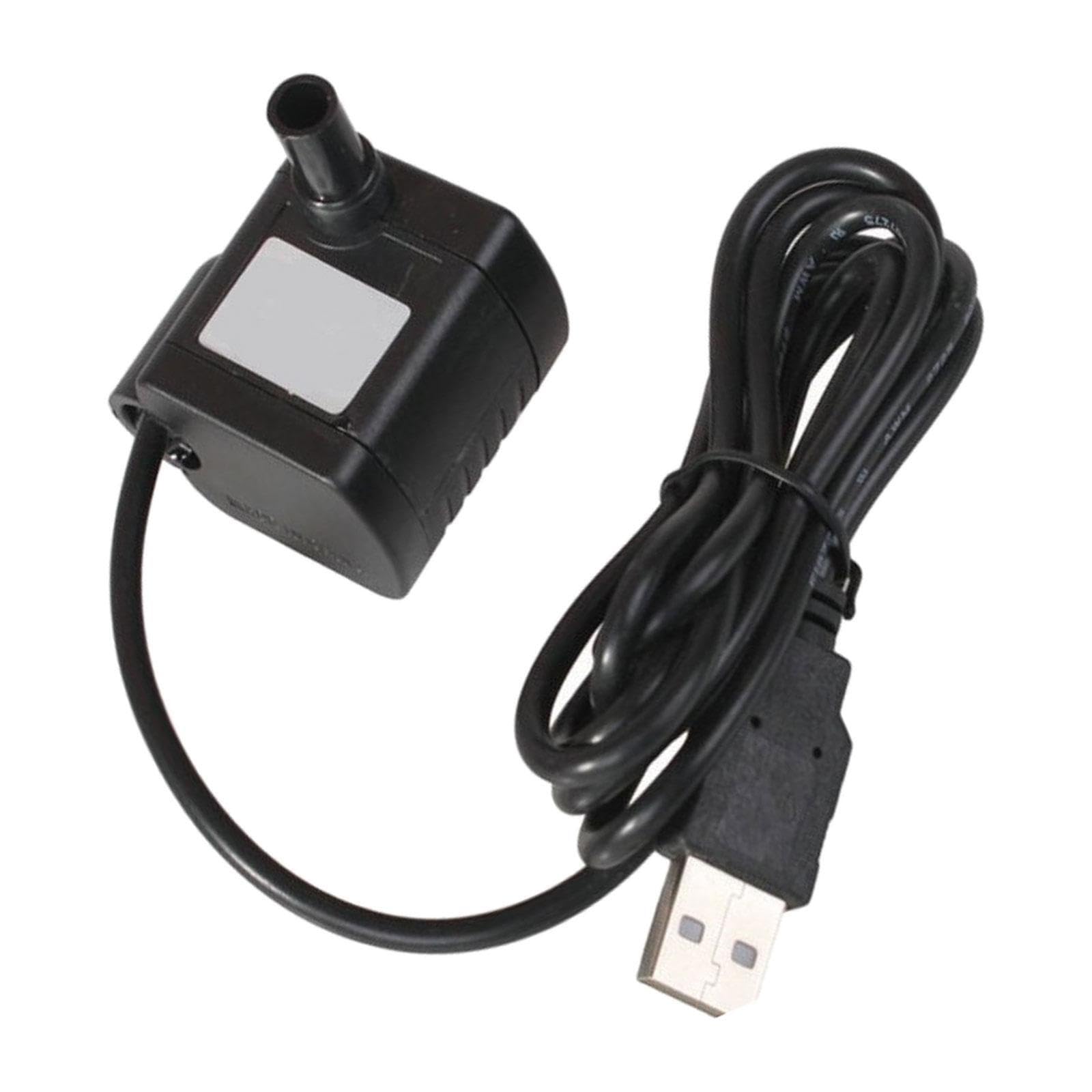 HOIXZCS Fountain Pump Submersible Water Pump for Aquarium Water Tank Featuring USB Port Efficient Aquarium Long Service Life and Can Be Used Under Low Voltage