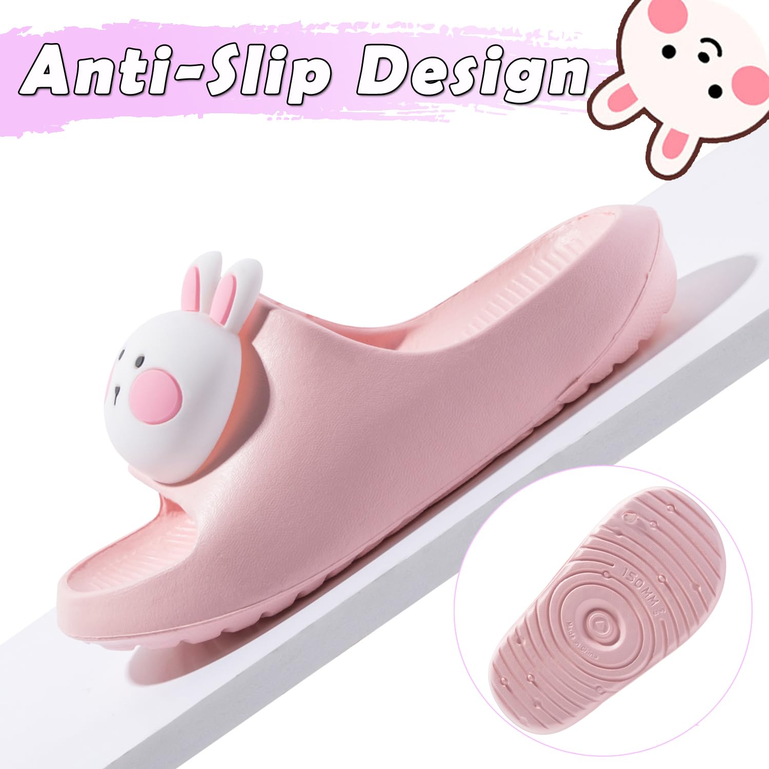 DRECAGE Chanclas de Playa para Niña Zapatillas de Baño Niño Zapatos de Piscina Antideslizante Ligero Verano Sandalias de Ducha 23-33 EU