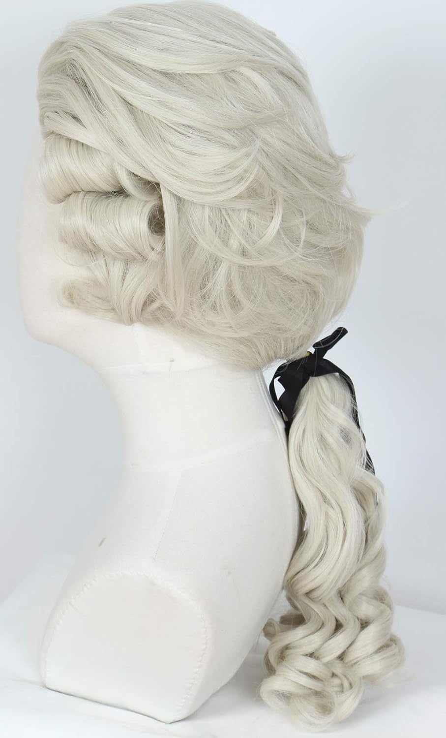 Linfairy Lawyer Curly Wig Light Blonde Halloween Cosplay Costume Wig For Party, 58 centymetrów - Image 3