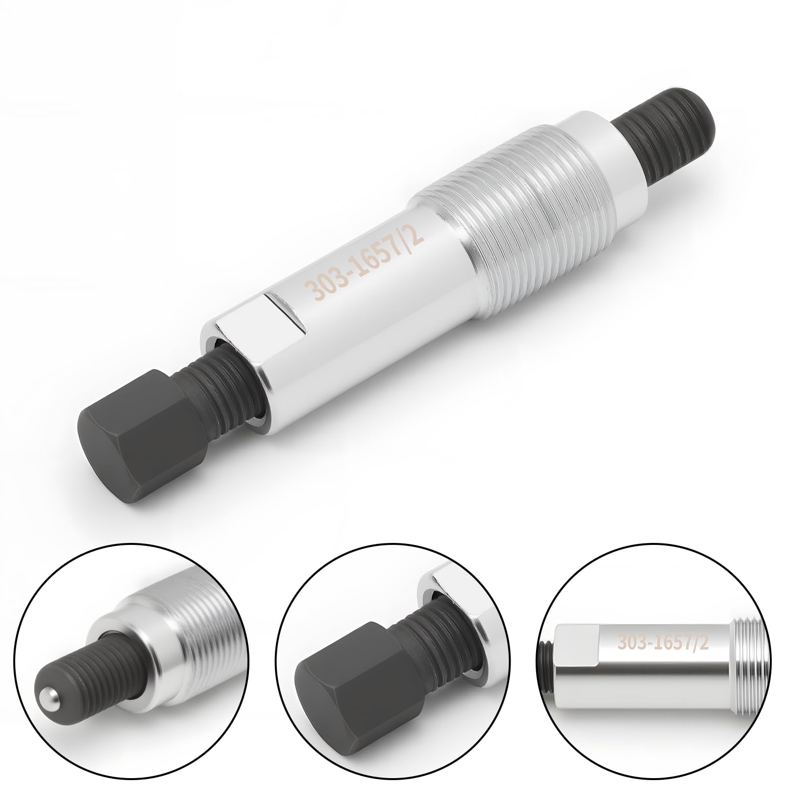 KASturbo Outil de démontage de poulie de vilebrequin adapté pour le moteur Ranger 2.0L EcoBlue Outil de tirage de poulie Remplace 303-1657/1 303-1657/2