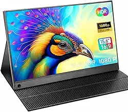 Monitor Portatil, Extensor de Tela para Notebook, Monitor Segunda Tela para Notebook, Compatível com laptops, Computadores Desktop, Celulares e Consoles de Jogos