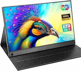Monitor Portatil, Extensor de Tela para Notebook, Monitor Segunda Tela para Notebook, Compatível com laptops, Computadores Desktop, Celulares e Consoles de Jogos