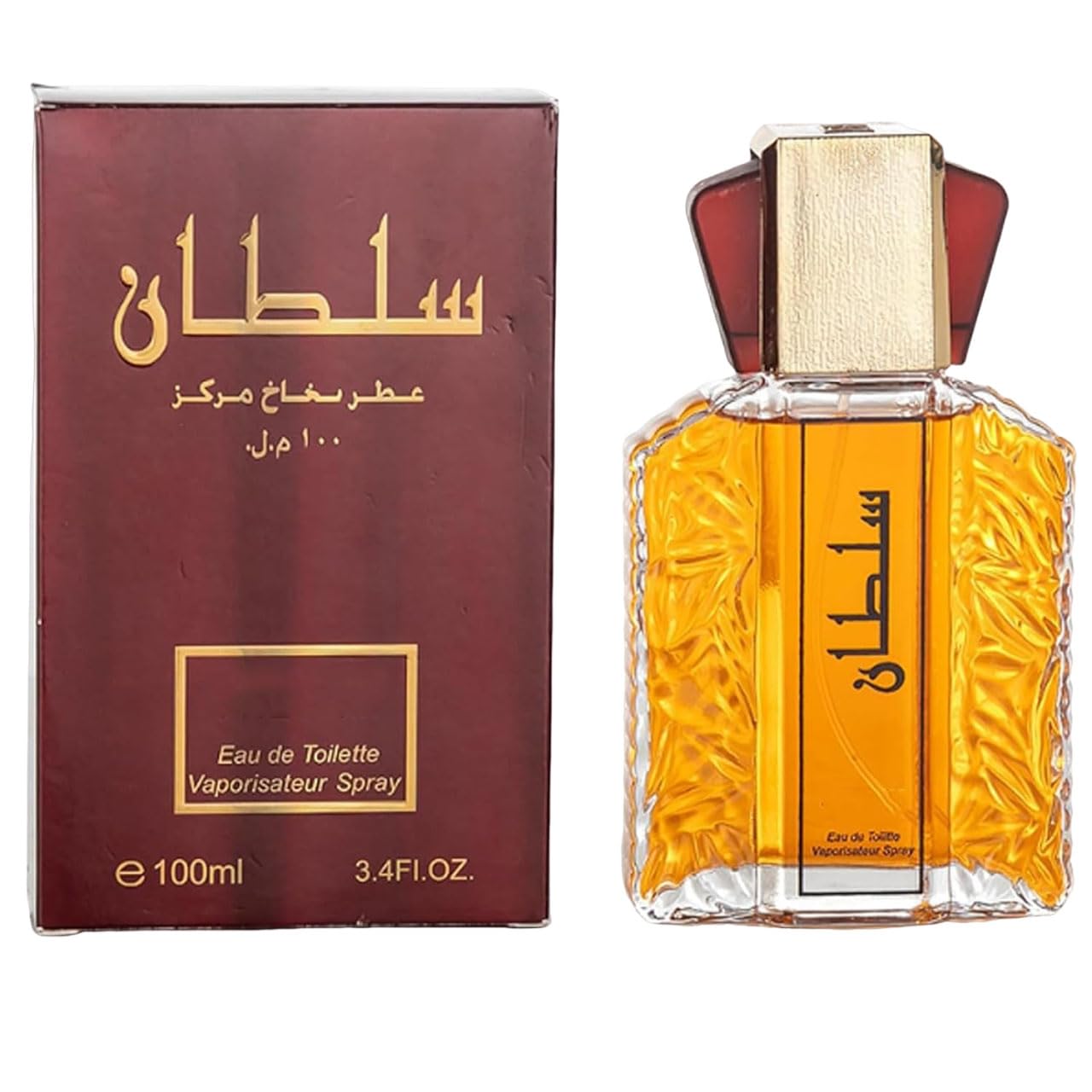 Dubai Perfume for Men - Sultan Gold Perfume Oil, arabic cologne for men, Elegant & Long Lasting Scent, Arabic Perfume Oil for Men, Show Men Noble Temperament (Red)