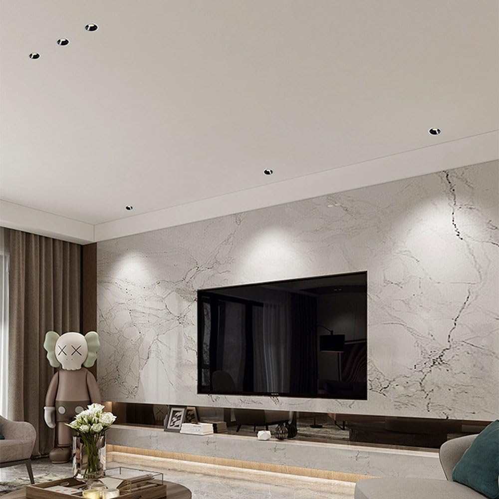 Confezione da 11 faretti da Incasso a LED da 3 Pollici, deflettore da 7W/10W, 3 Colori selezionabili 3000K | 4000K | 6000K, Cri95, per Soggiorno, Ingresso, Scale, Sala espositiva, plafoniera a LED da