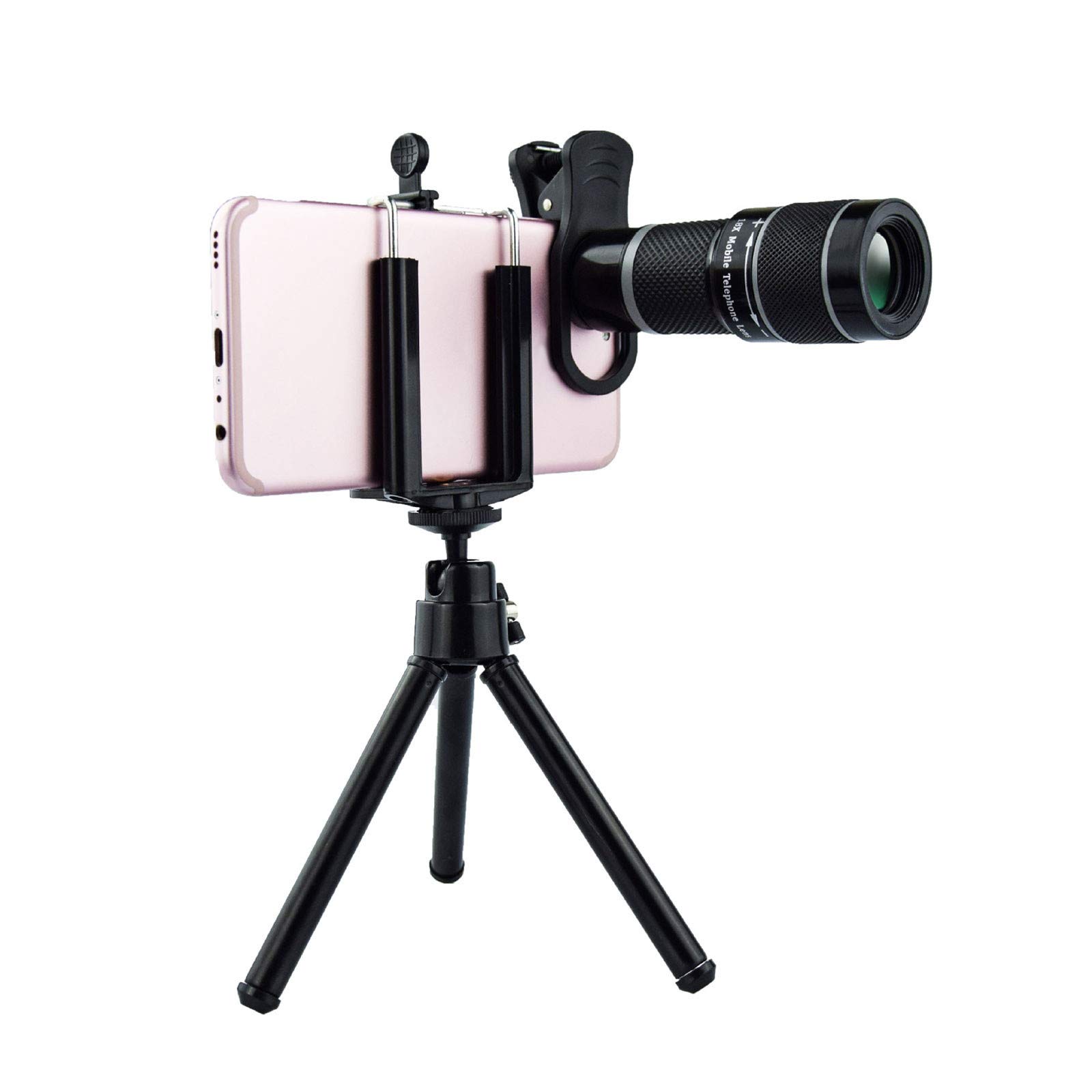 BLACKICE Monokular 18x25 Mit Smartphone Halterung - Kompakt Teleskop Für Outdoor