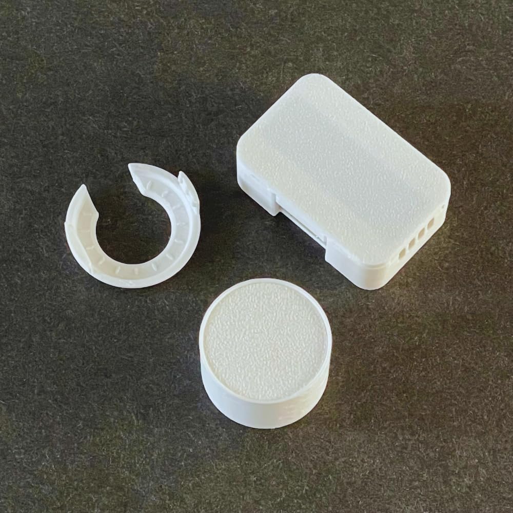 AKAMATIS Human Presence Sensor v2.2 for Home Assistant, mmWave Radar Smart Motion Sensor, Adjustable Sensitivity, WiFi (Seeed C3, External Antenna + LD2410B) (White, 1 Pack (Sensor + Wall Mount))