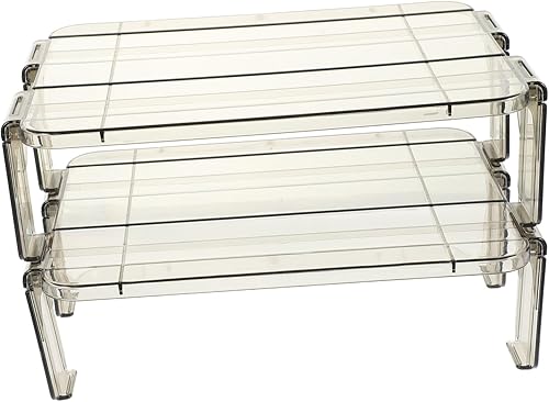 2 estantes de refrigerador, estante de armario de cocina, bandeja de clasificación de múltiples capas, estantes apilables, estantes de disponible en Yaxa Venezuela