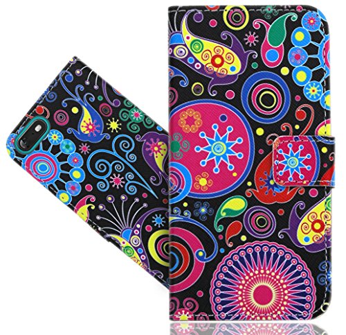 FoneExpert Wiko Tommy 3 Coque, Etui Housse Coque en Cuir Vintage Portefeuille Wallet Case Cover pour Wiko Tommy 3