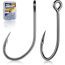 Trout Spoon Hooks,50pcs Inline Fishing Hooks for Treble Hook Replacement