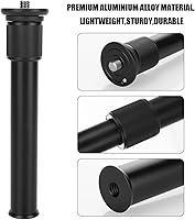 Vista 2 de Extensión de monopod extensible de montaje en Tr varilla central eje de columna de extensión de tubo de extensión de aleación de aluminio Tr tubo