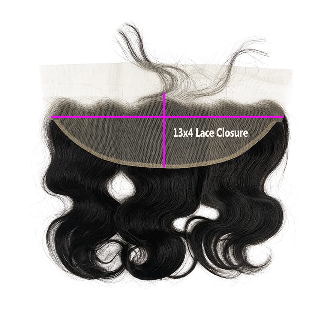 13X4 Transparent Lace Frontal Closure Human Hair Body Wave Lace Front Closure Ear To Ear Free Part Swiss Lace Frontal 100% Unprocessed Brazilian Virgin Human Hair Natural Color 20 Inch - Image 3