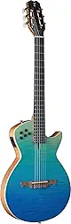 VIOLAO SOLIDO EQ TAGIMA CLASSIC MODENA NY TRANSPARENT BLUE FLAMED