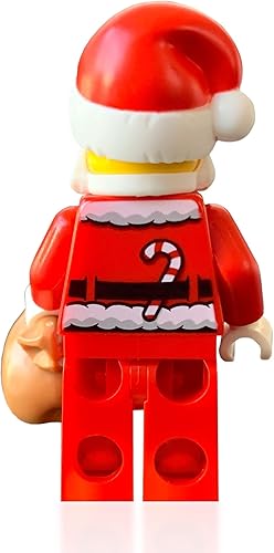 Miniatura 3 de LEGO Minifigura navideña - Papá Noel (con saco de juguete) todo nuevo para 2021 rojo