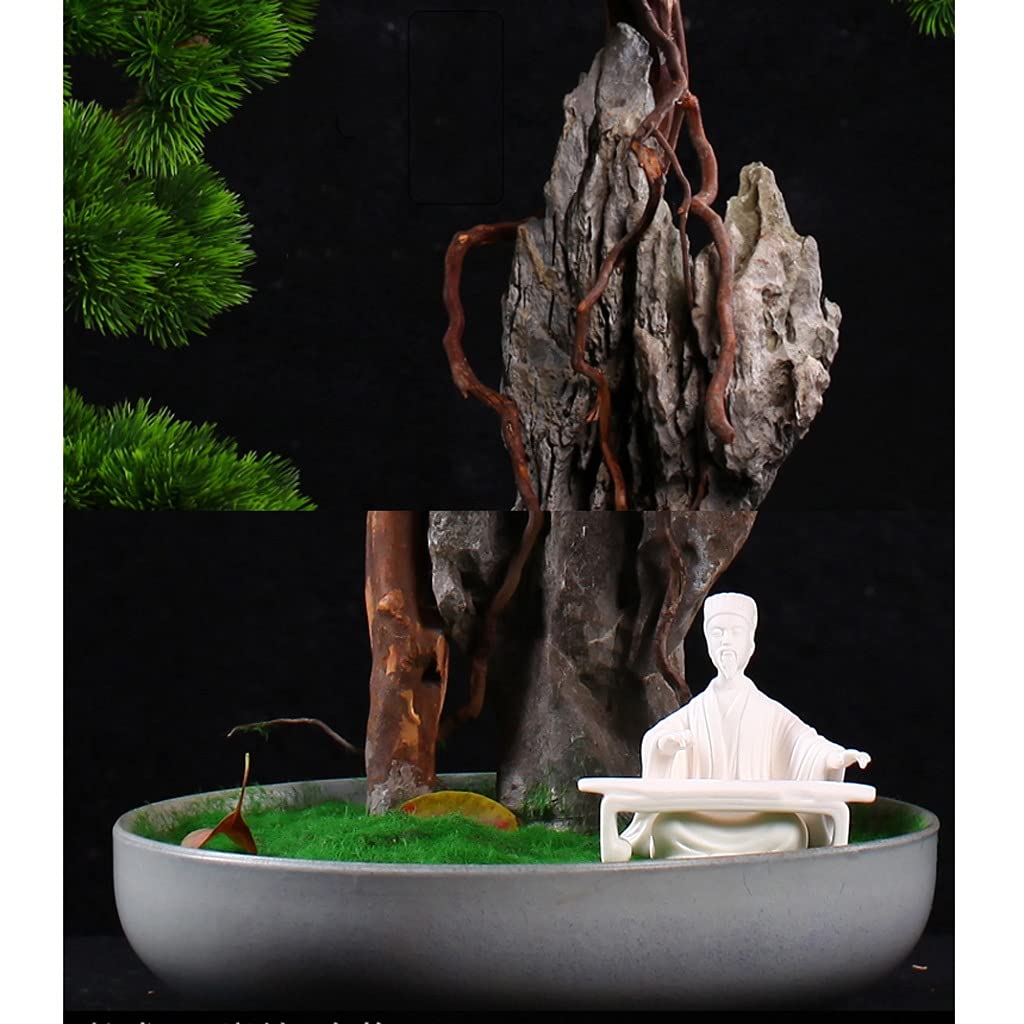 Plante Artificielle Falaise Artificielle cyprès Bienvenue invités Songke Bonsaï Cliff Tissage Mural Rotant Rockery Podocarpus Maple Feuille de Salon Salon Zen Potoud Ornements Bonsai Artificiel