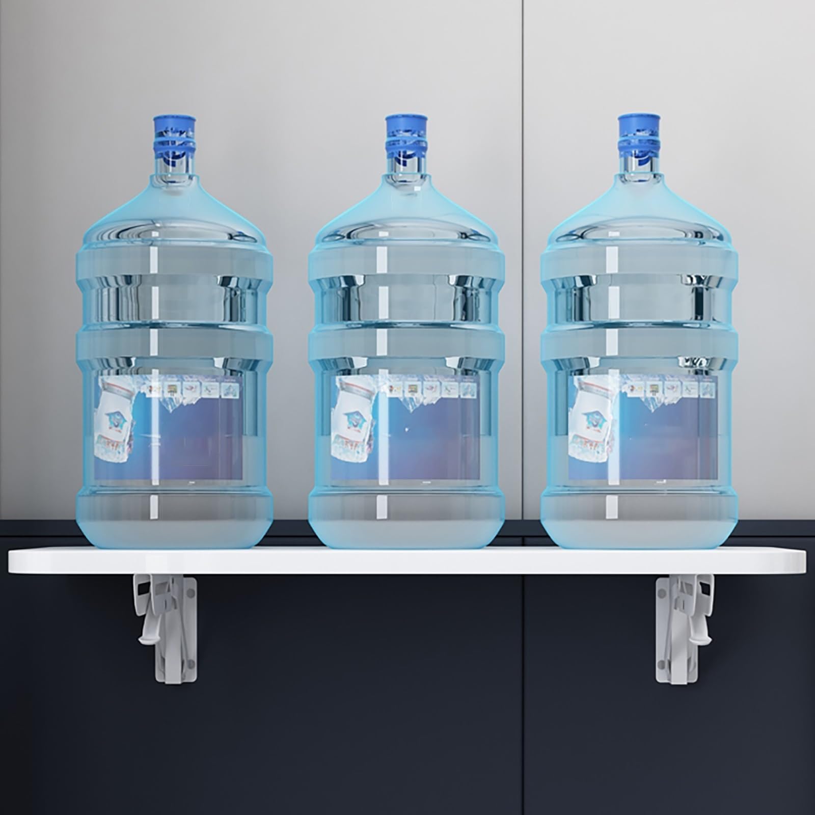 Organizzatore salvaspazio multifunzionale bianco, facile installazione, perfetto per piccoli spazi e dormitori