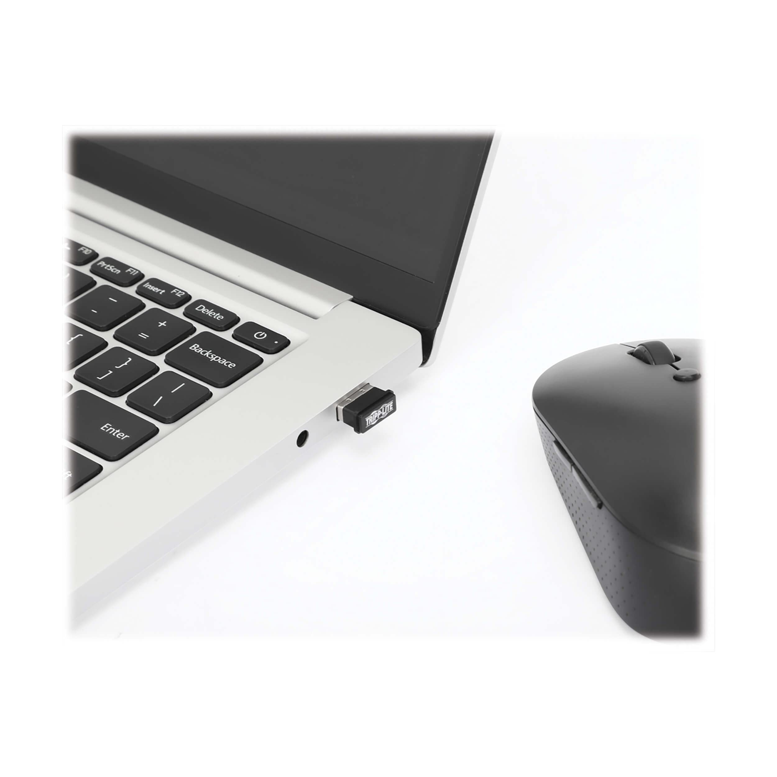 Tripp Lite Mini Bluetooth USB Adapter for Up to 7 Devices - Connect Smartphones, Tablets, Keyboards, Mice, Headsets & Printers - Bluetooth 5.0 (Class 2.0), 3-Year Warranty (U261-001-BT5)