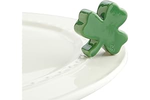 Nora Fleming Shamrock A28 - Miniature Irish-Themed Ceramic Dish