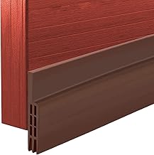 DIKER Guarnizione Sottoporta Paraspifferi, Spifferi Adesivo, Anti Paratie Antiallagamento Blindata Ingresso Imbottito, Isolante Auto Sotto, Garage Freddo, Para Spifferi Porte 1, Marrone