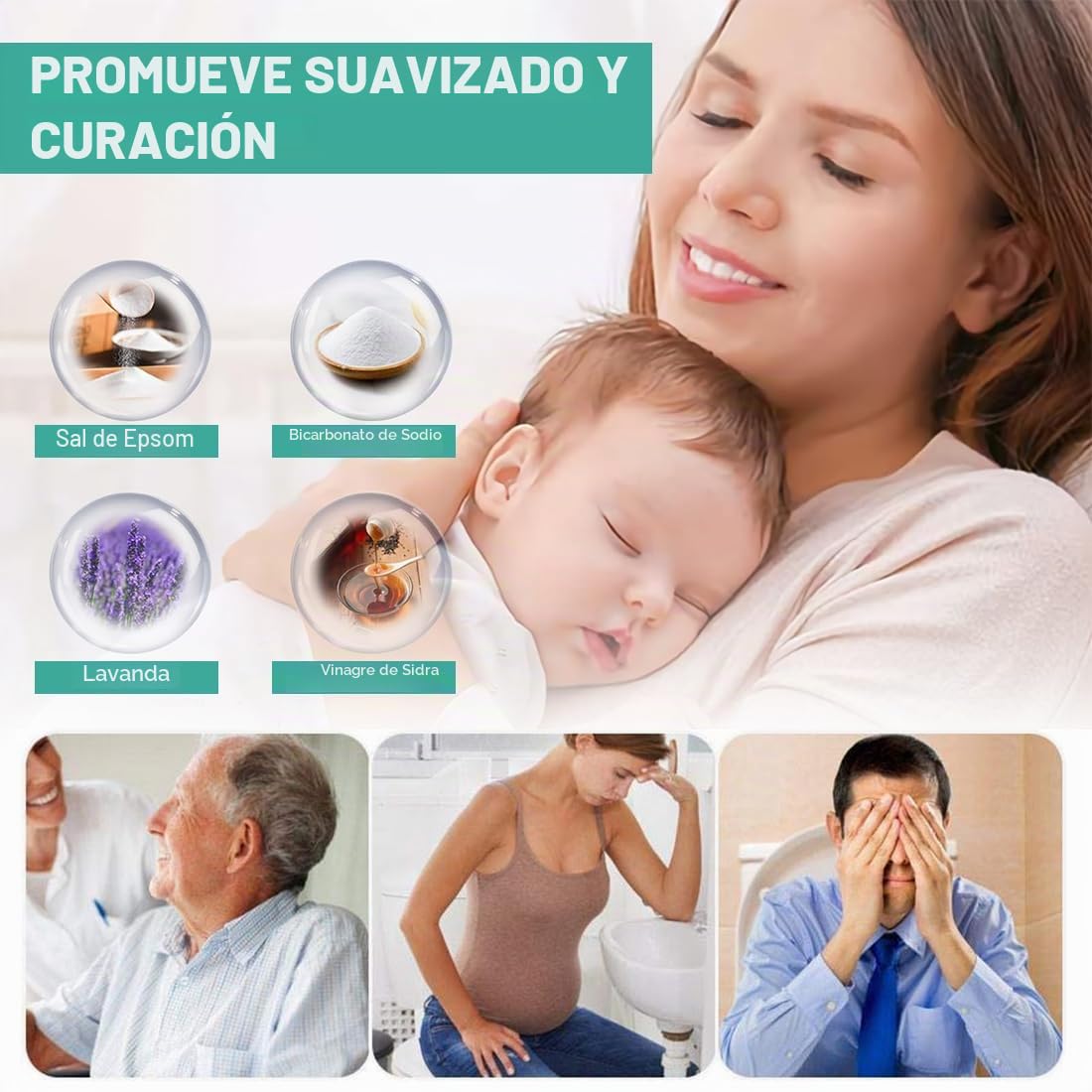 Baño de asiento para el inodoro con acondicionador Bidé Inserto para inodoro Bañera de asiento plegable para hemorroides Cuidado del puerperio para mujeres embarazadas y ancianos