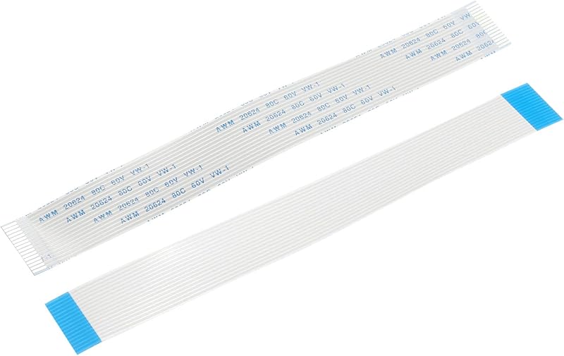 sourcing map FFC Lapos Kábel 16 Pin 1.0 mm 150 mm - 3D Nyomtatóhoz és Kamerához - A Típusú Csatlakozó - 6 db Csomag
