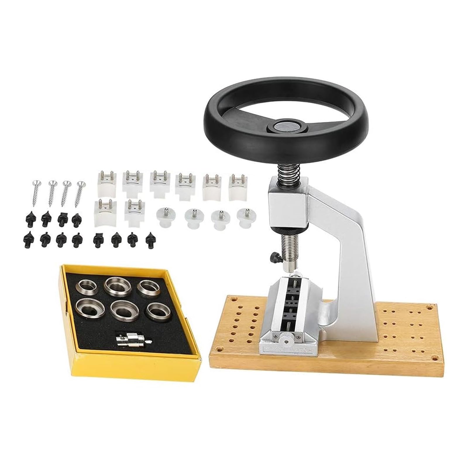 Herramienta para extraer la Tapa Trasera del Reloj con 6 Accesorios de reparación - Mango Ajustable para relojeros - Kit multifunción para la reparación de Relojes