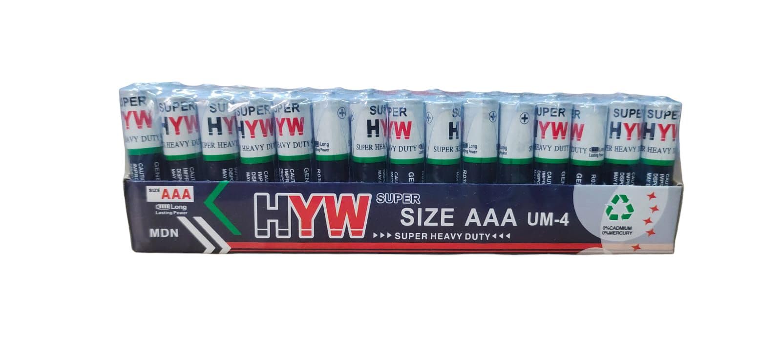 HYW Super Heavy Duty AAA Batteries, Pack of 60 UM4-image-43