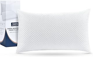 Bed Pillows Queen Size Shredded Memory Foam Pillows for Side Back Sleepers, Bamboo Gel Cooling Bed Pillows, Adjustable Queen Pillows