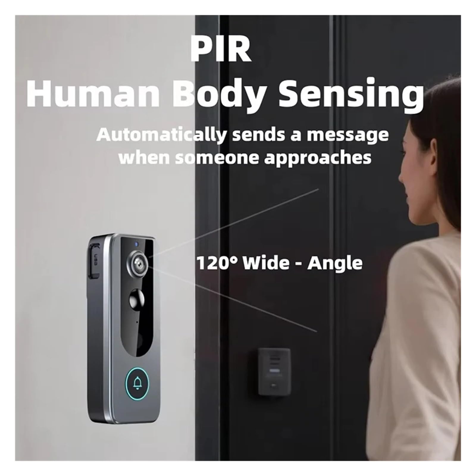 Caméra de Sonnette vidéo WiFi sans Fil
