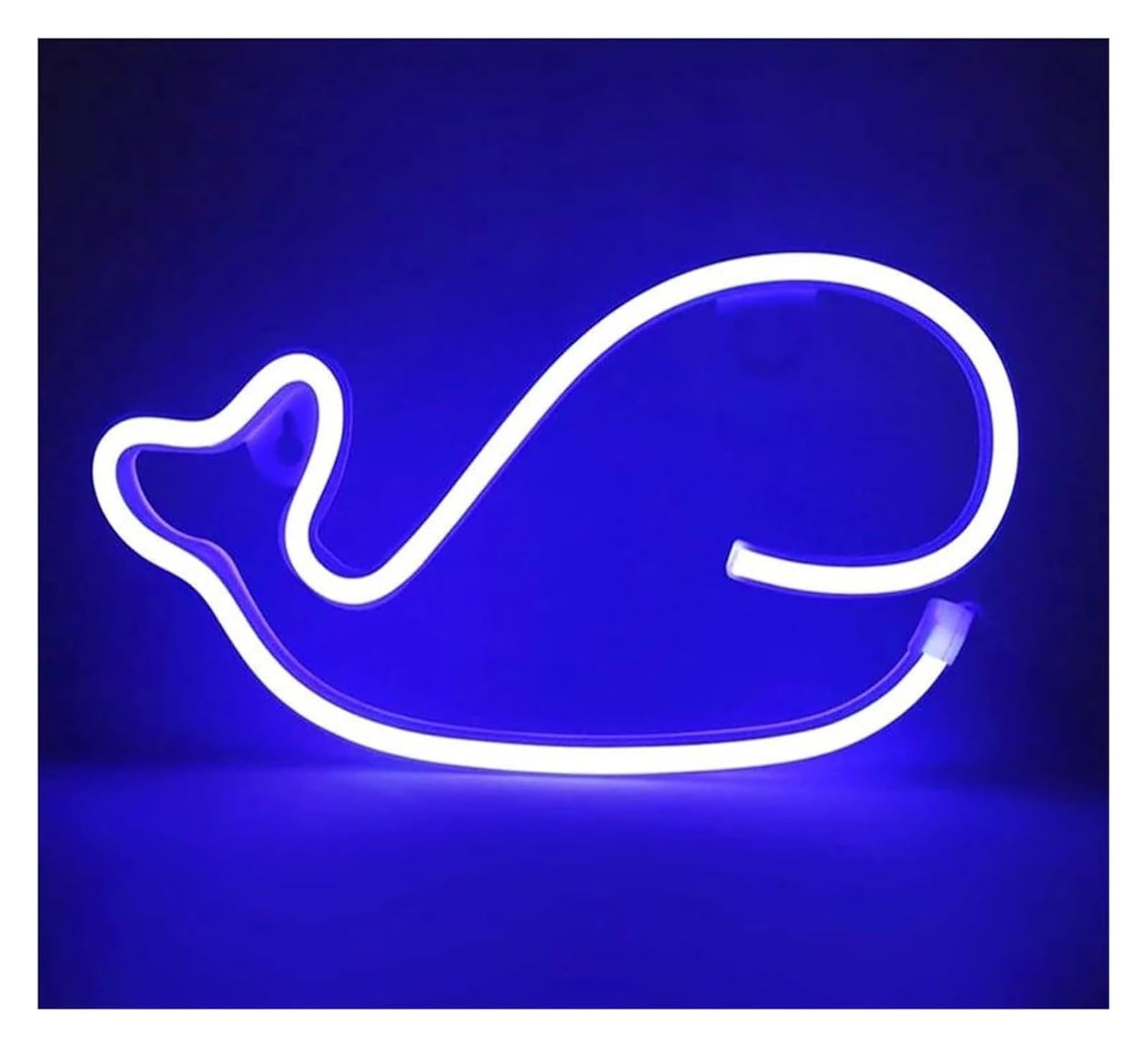 Enseigne lumineuse néon baleine idée cadeau déco originale