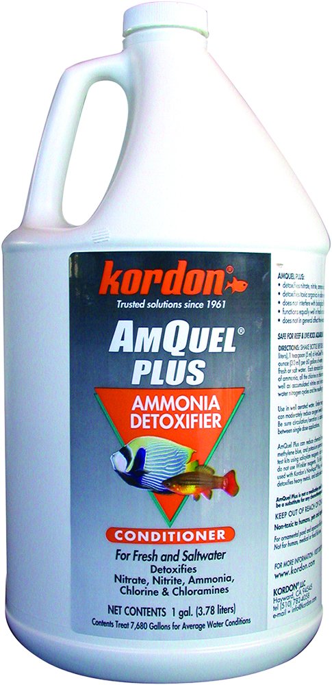 Kordon #33462 Amquel Plus- Ammonia Detoxifier for Aquarium, 1-Gallon ONLY, MODEL-33462