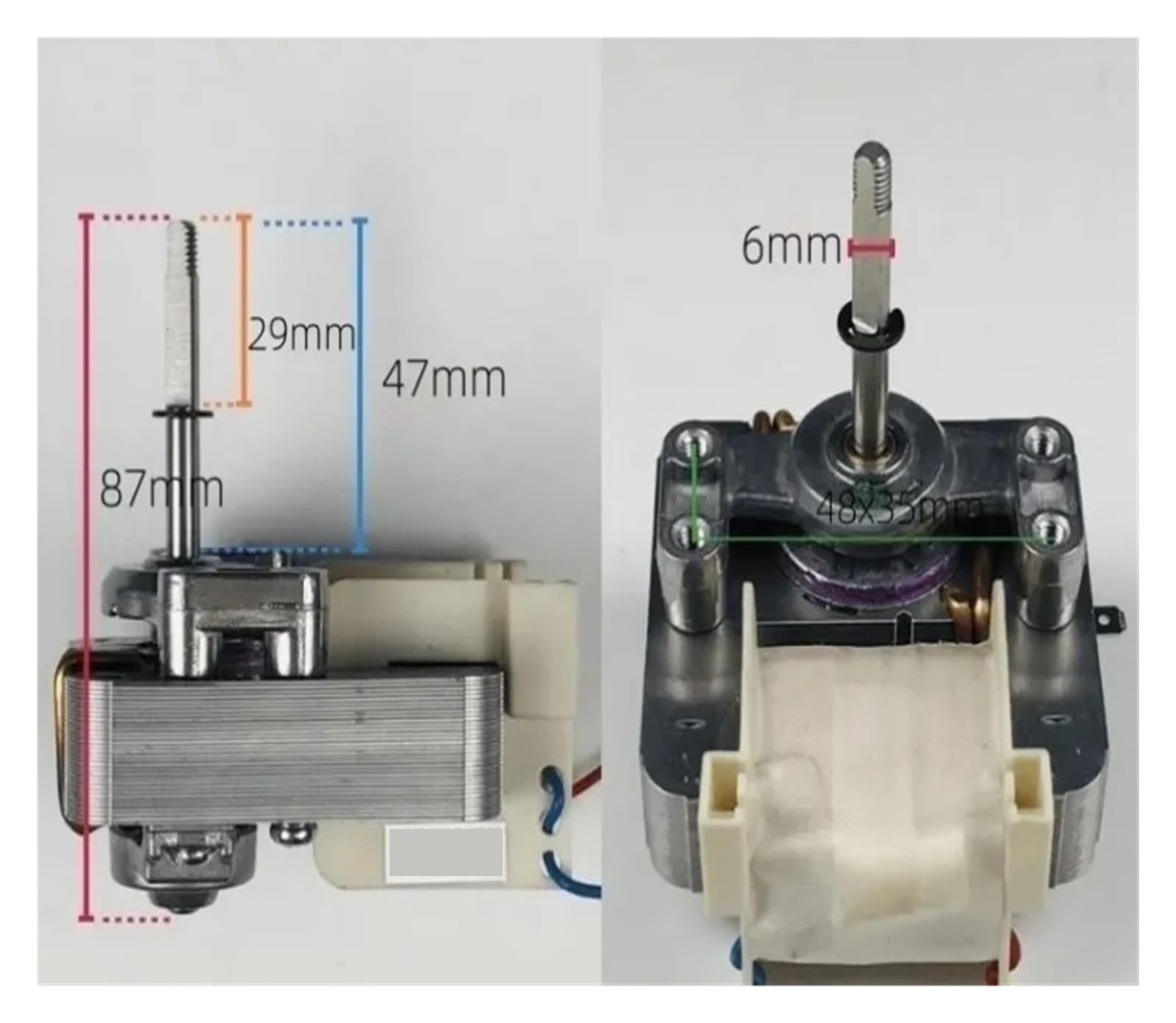 DAVBIR Freidora de Aire, Ventilador de Motor asíncrono de Poste sombreado de 5W for Horno eléctrico, Accesorios Generales XYH-Z028 Perfection