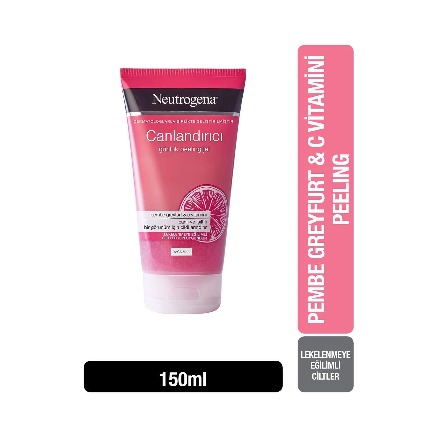 Neutrogena Canlandırıcı Günlük Peeling Jel (Pembe Greyfurt & C Vitamini) 150 Ml