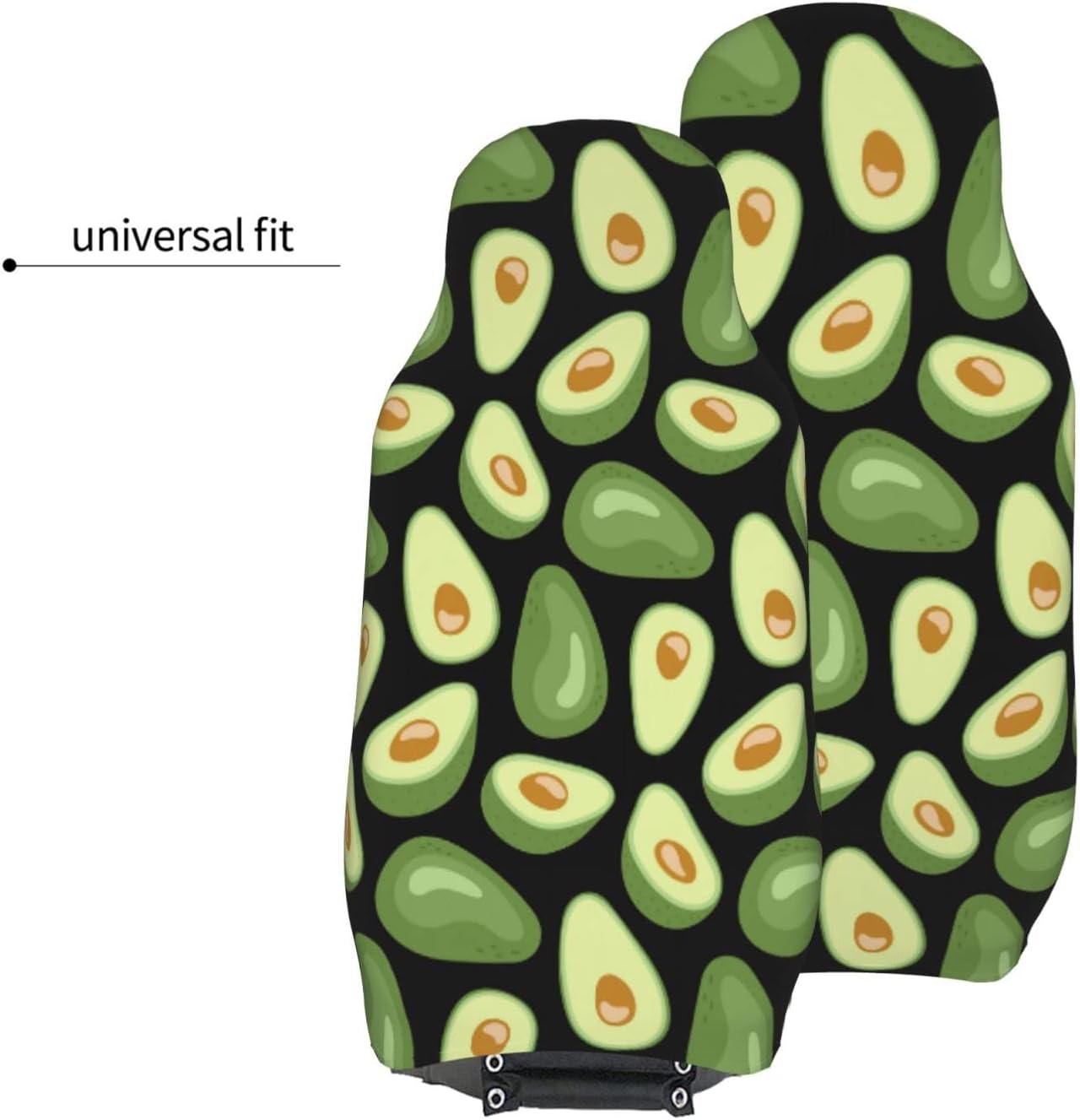 Avocado Car Seat Covers 2 Pcs Set Vehicle Front Seats Protector Auto Interior Accessories Protetors Car Mat Covers Universal fit for Cars Trailer RV SUVs Trucks Vans