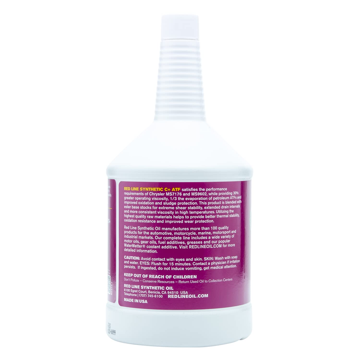 Red Line 30604 Full Synthetic C+ Automatic Transmission Fluid (ATF) - 1 Quart